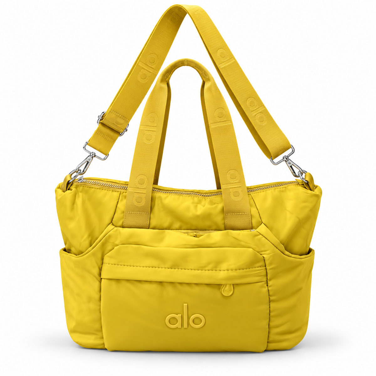 Bolsa Tote Grande Multifuncional con Correa Ajustable - color Amarillo