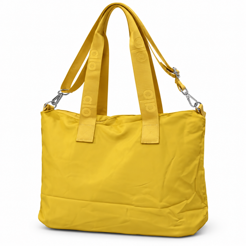 Bolsa Tote Grande Multifuncional con Correa Ajustable - color Amarillo