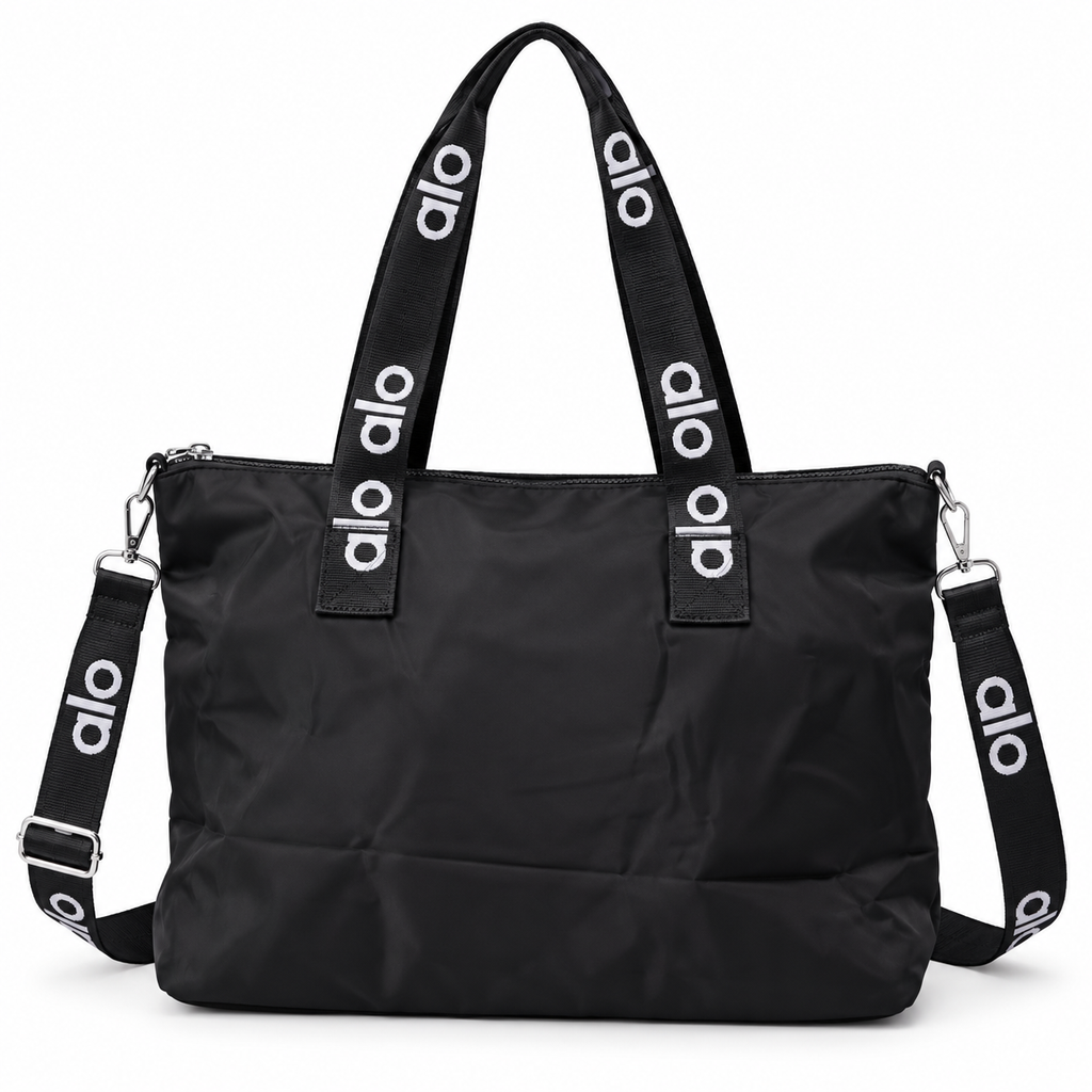 Bolsa Tote Grande Multifuncional con Correa Ajustable - color Negro
