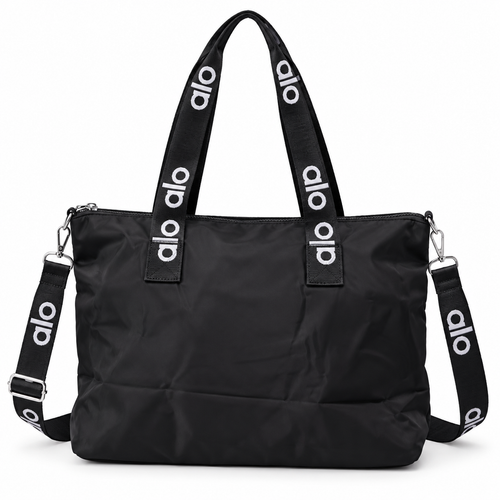 Bolsa Tote Grande Multifuncional con Correa Ajustable - color Negro