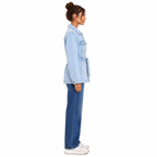 Chamarra Cazadora Denim con Cinturón