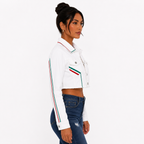 Chamarra Crop México Blanca
