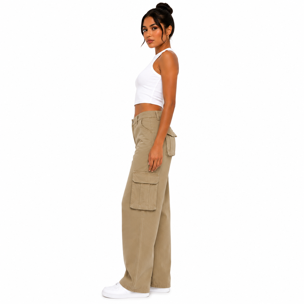 Pantalón Cargo Gabardina Premium