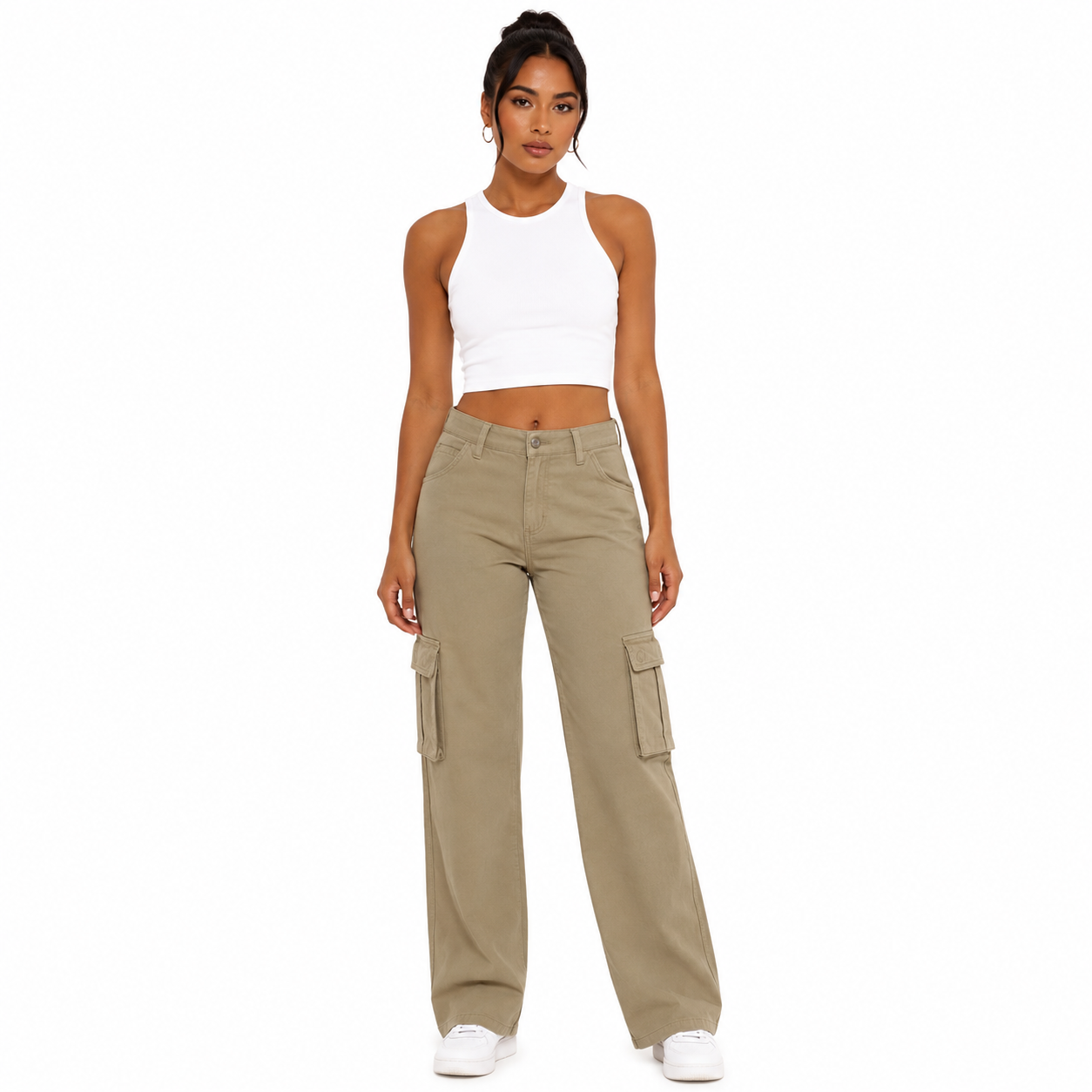 Pantalón Cargo Gabardina Premium
