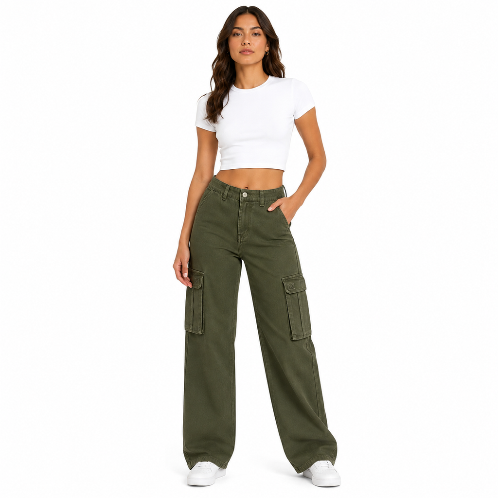 Pantalón Cargo Gabardina Premium