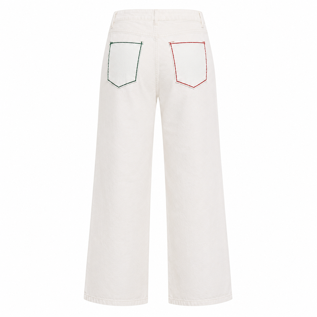 Pantalón Recto Artesanal "Ajolote México"