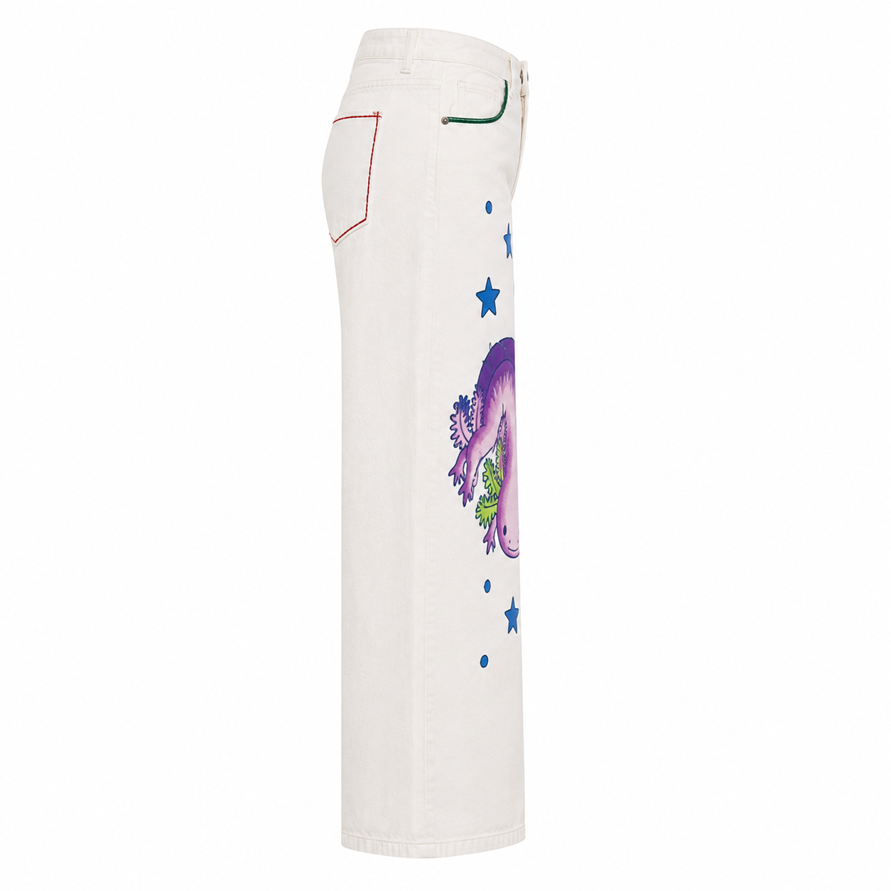 Pantalón Recto Artesanal "Ajolote México"