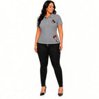 Playera Polo Estampada para Mujer – Variedad de colores