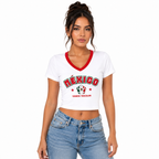 Playera Selección Mexicana Crop Top Stretch - Unitalla