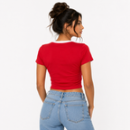 Playera Selección Mexicana Crop Top Stretch - Unitalla