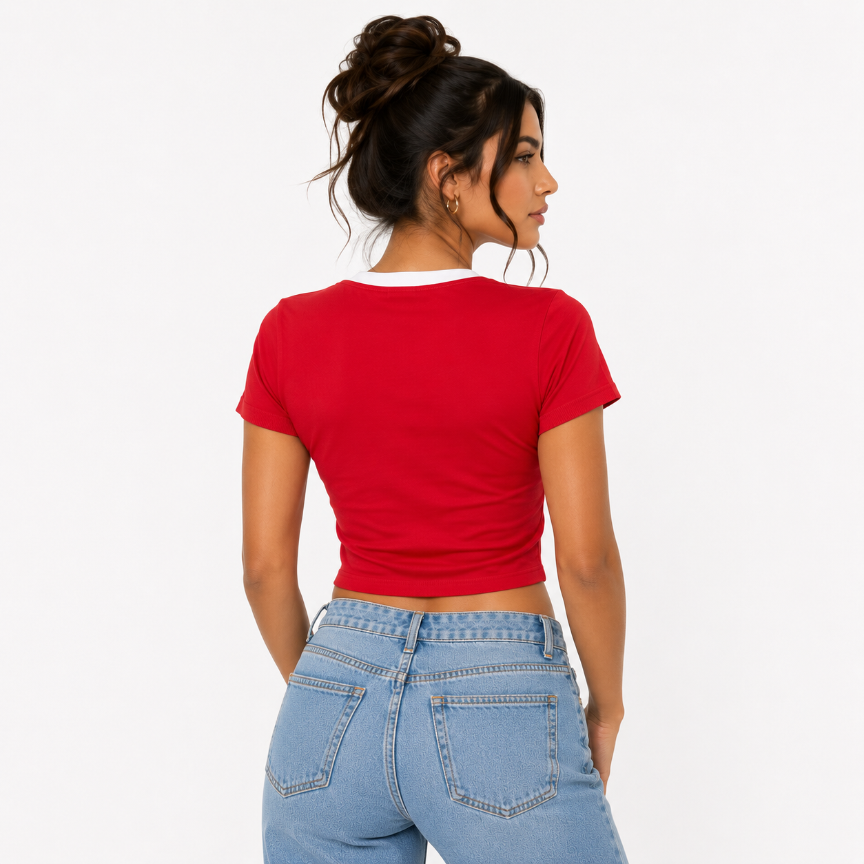 Playera Selección Mexicana Crop Top Stretch - Unitalla