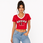 Playera Selección Mexicana Crop Top Stretch - Unitalla