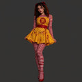 Disfraz de Payasita de Terror Amarillo – Halloween