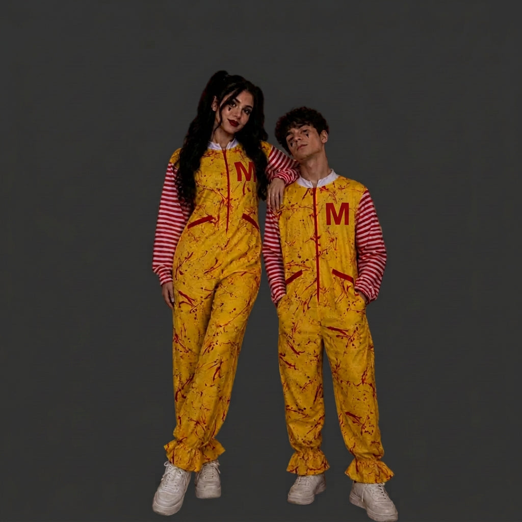 Disfraz de Payaso de Terror Amarillo – Halloween Unisex