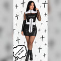 Disfraz de Monja de Terror Negro – Halloween Mujer